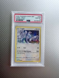 PSA 10 Lugia Holo Prerelease SWSH069 Pokemon Card