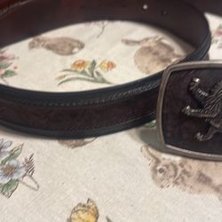 Cuadra Elegant Brown Leather Belt 