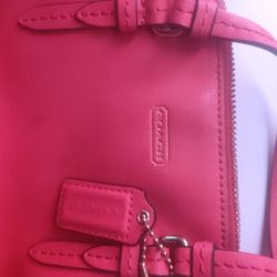 HOT PINK CROSS BODY COACH BAG