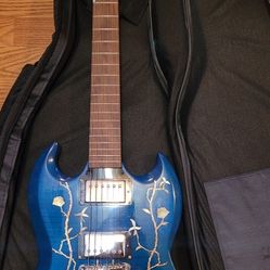 Custom Antoniotsai 6 String Electric Guitar with case