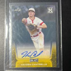 2020 Leaf Rookie Gold Parallel Hayden Cantrelle Auto