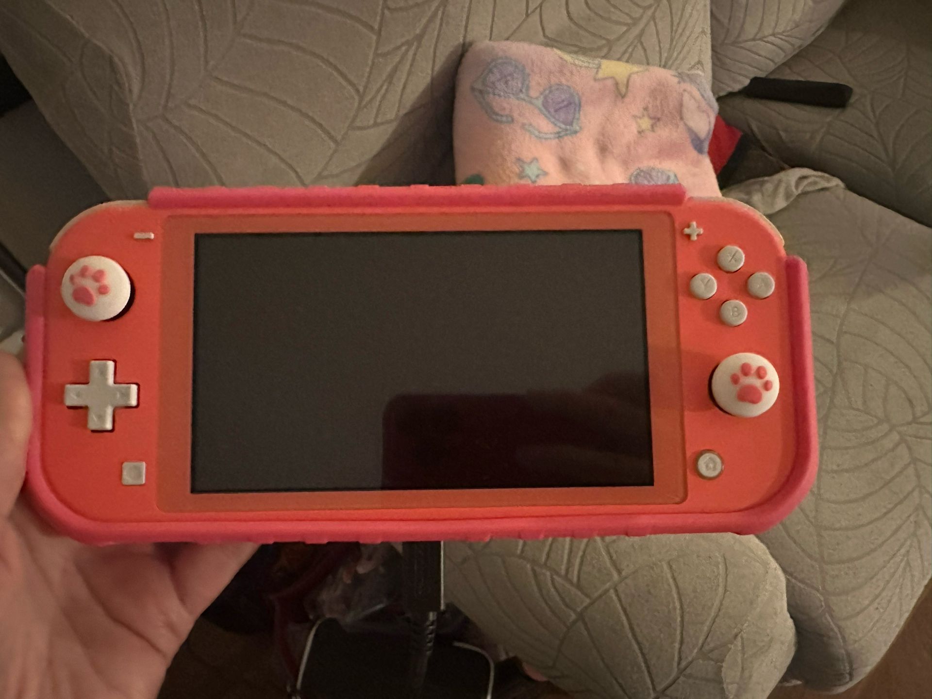 Nintendo Switch lite Pink With Case And Game
