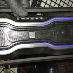 Bluetooth boom box lights and protective stand