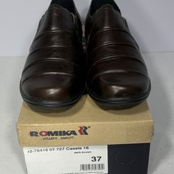 Romika Women’s Dark Brown Leather Shoes