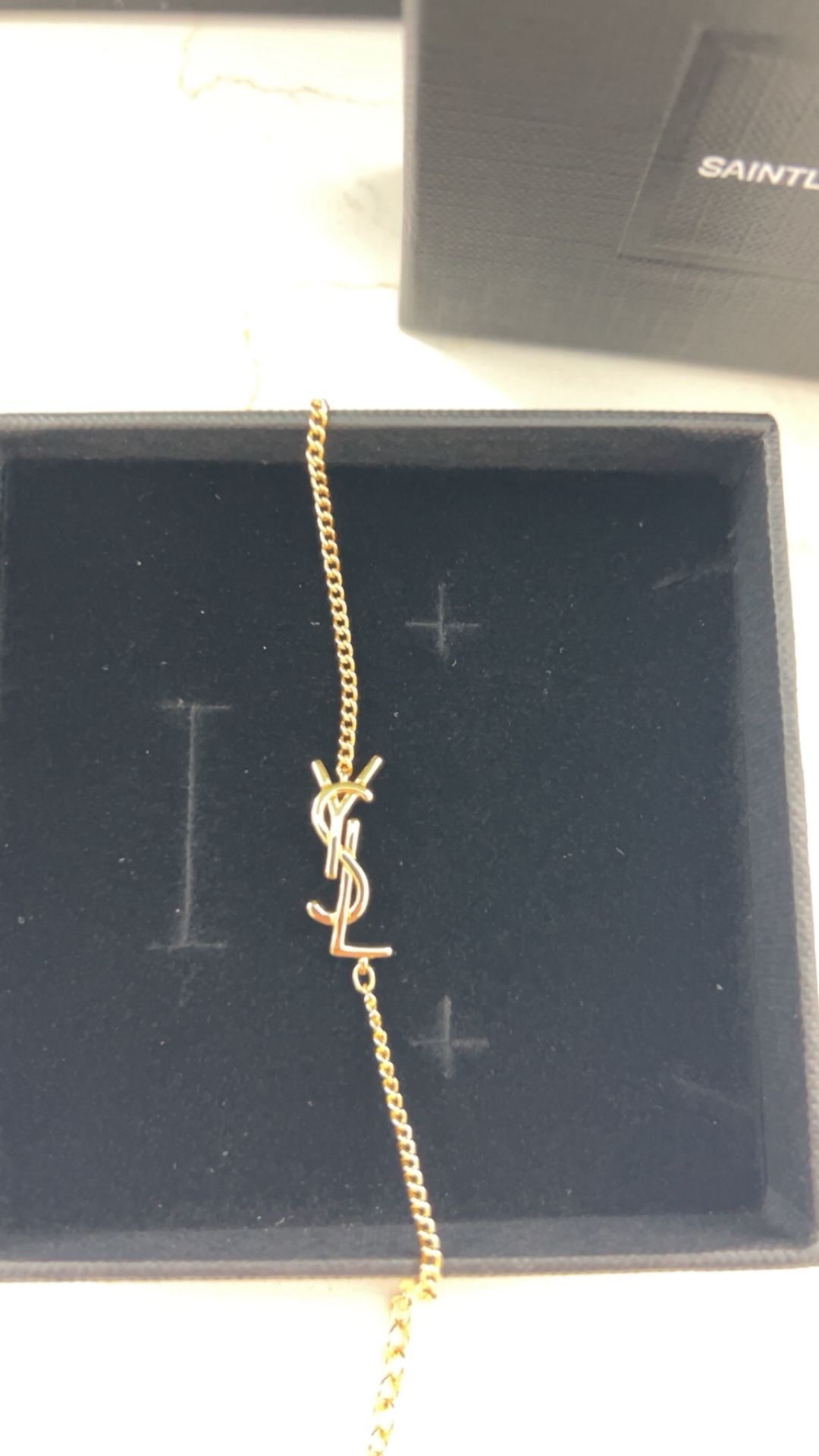 YSL Elegant Gold designer Charm Bracelet