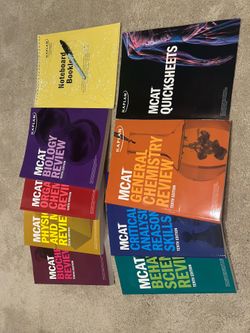 Kaplan MCAT Books Complete 7-Book Subject Review 2024-2025. Brand new.