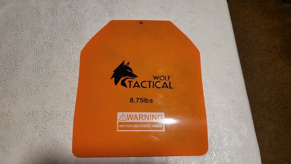 Wolf Tactical 8.75lb Weight Plate For Weighted Vest