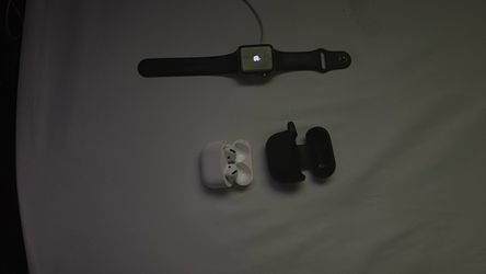 Apple Watch with Black Sport Band