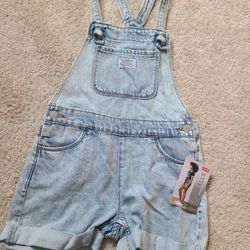 BNWT Levi's Girls Shortalls Short Overalls 