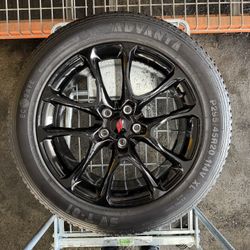 20" SRT Black Wheels & Tires Set - 20x9 - 295/45R20 Advanta SVT-01 - Like New