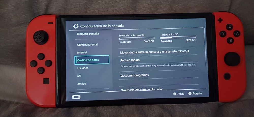 Nintendo Swich Ole Solo Tableta Con Mandos Y Memoria De 512 Gb