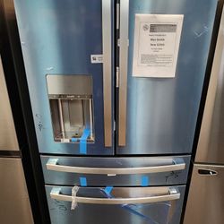 Profile 27.9 cu. ft. Smart 4-Door French Door Refrigerator with Door-in-Door in Fingerprint Resistant Stainless Steel