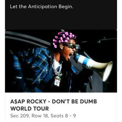 ASAP Rocky Tickets 