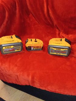 DeWalt flex volt 60v lithium ion batteries