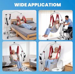 Electric Lift with Commode Sling, 400 lbs Capacity