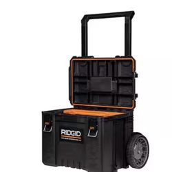 RIDGID Pro Gear System Gen 2.0 Stackable 25 in All Terrain Rolling Tool Box with 9 in. Wheels