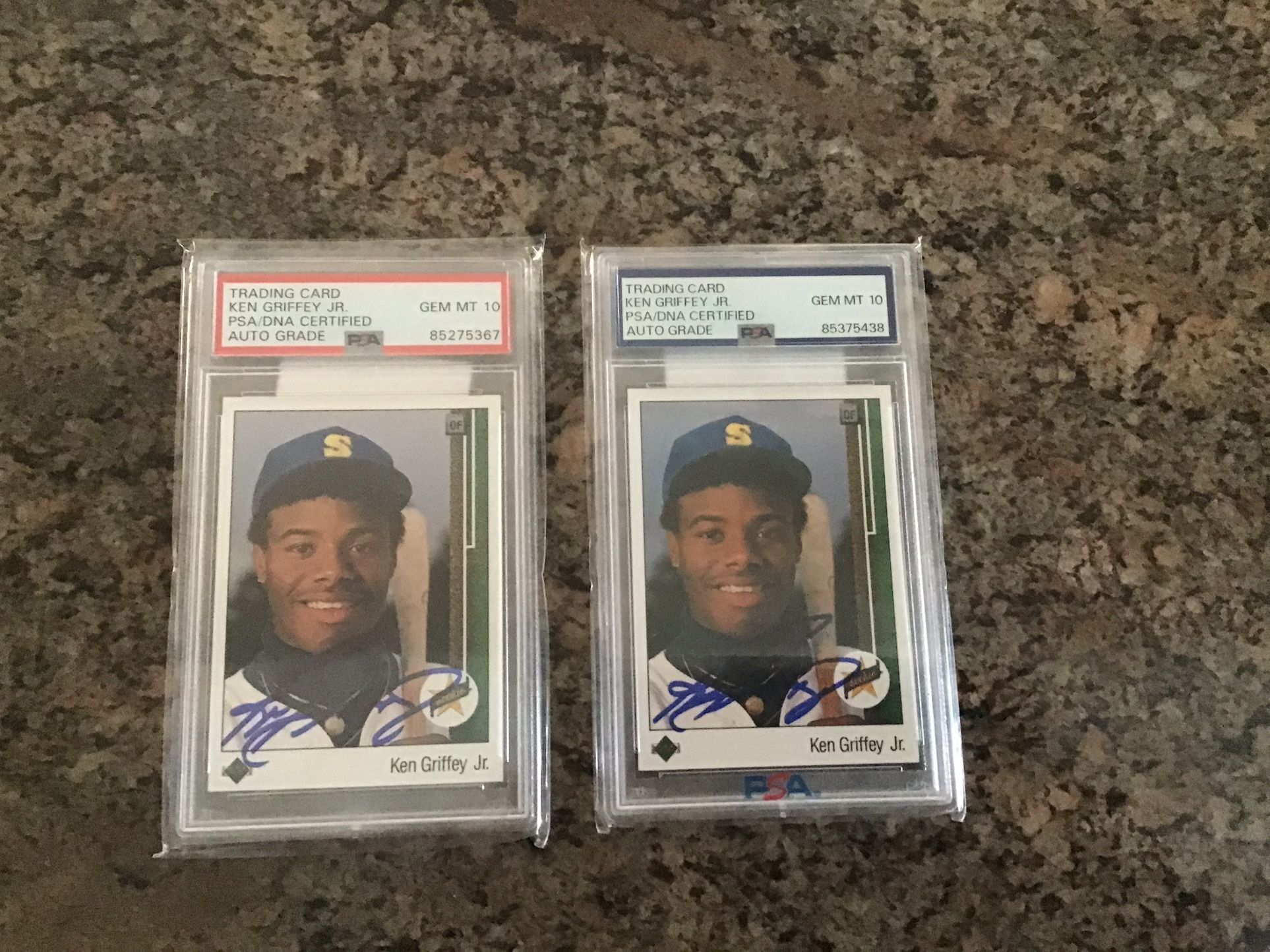 1989 Upper Deck Ken Griffey Rookie Cards.