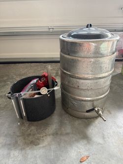 Home brew equipment and kegerator