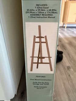 Pine Wood Artist Easel – Holds Up to 51"