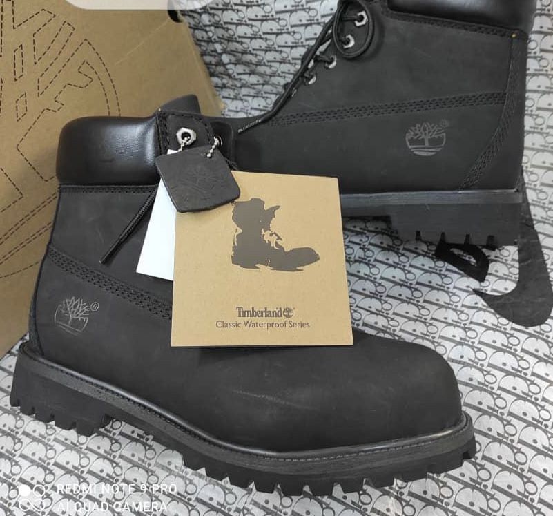 New Black Timberland Man Boots