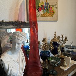 Large LE Smith Nubby Floor Vase 37” Tall