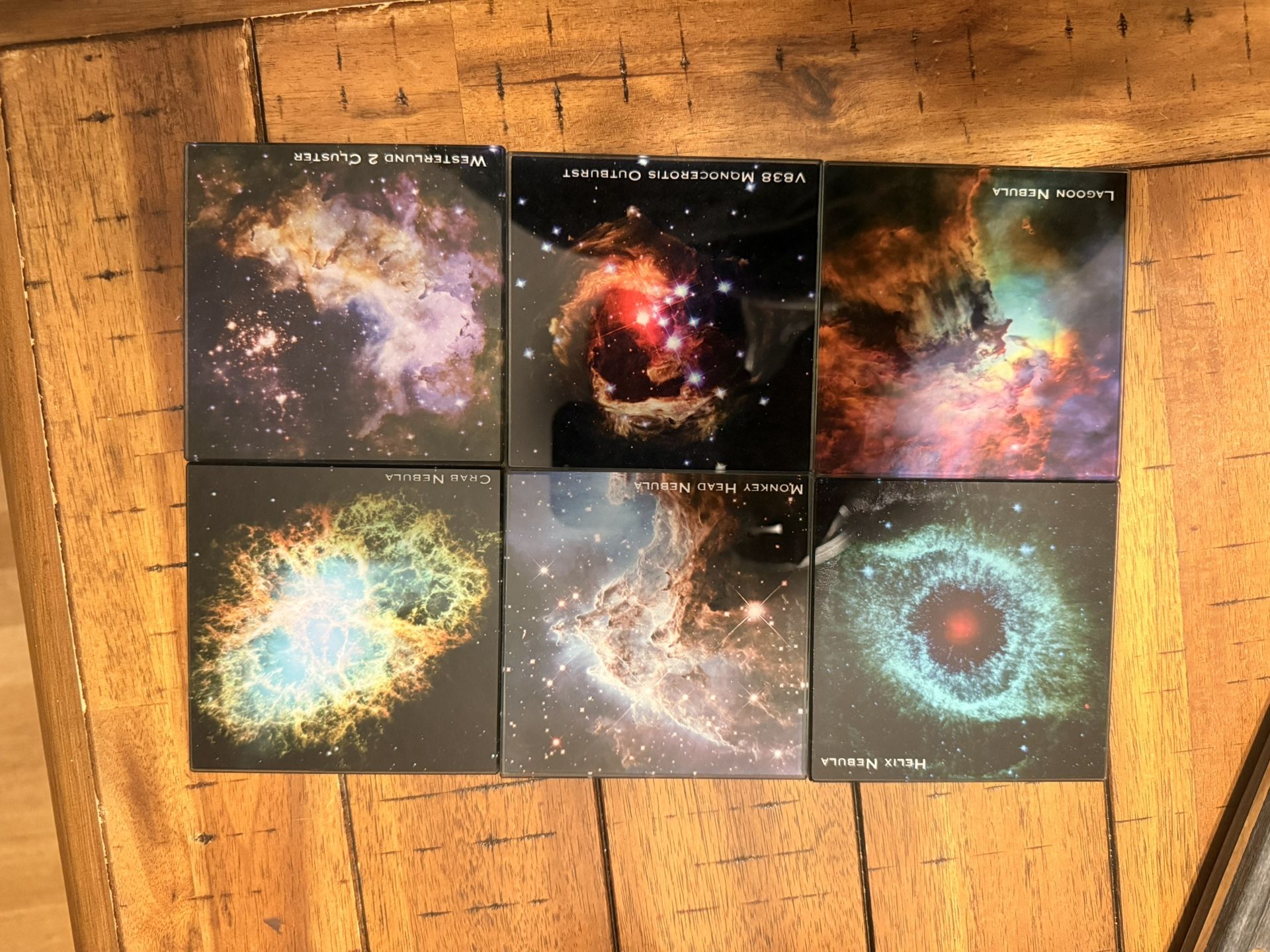 Galaxy Coaster Set w/ Plastic Holder