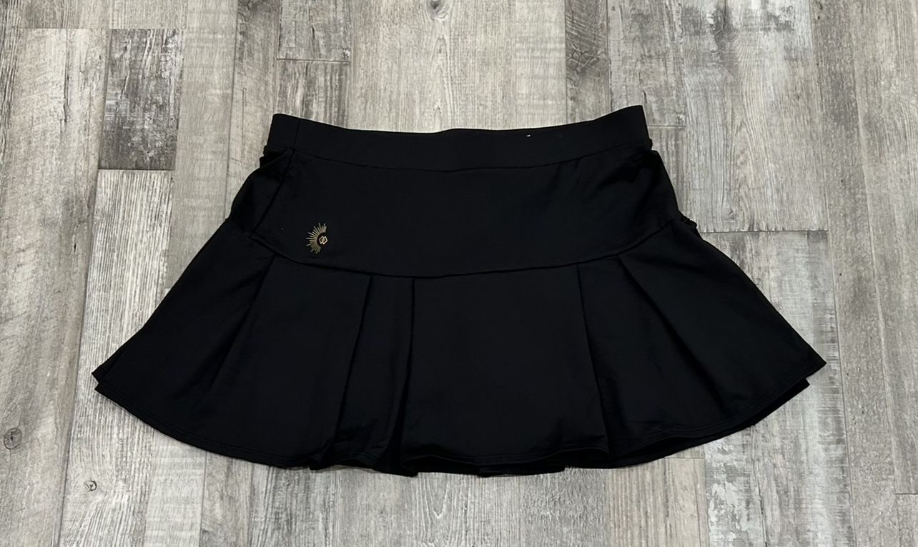 Citrine Glow Pleated Skort