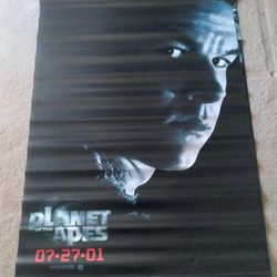 3 Tim Burton's Planet Of The Apes Vinyl Banners For 150dlls (Please Read Info)