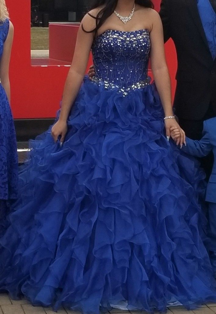 Like new Royal blue sweet sixteen dress