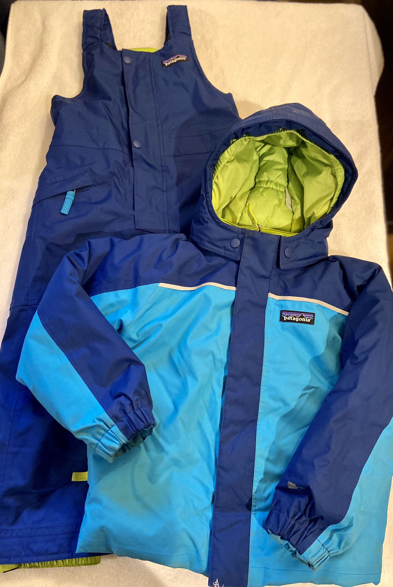 Patagonia Kid’s Snowsuit - Snowbib and Snow/Ski Jacket 