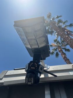 Solar street light camera