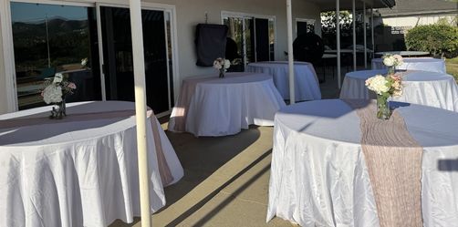 White Tablecloths 120 Inches