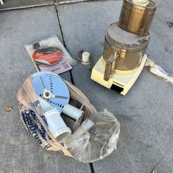Vintage Cuisinart DLC-7 Super Pro Food Processor - Made in Japan - With Attachments