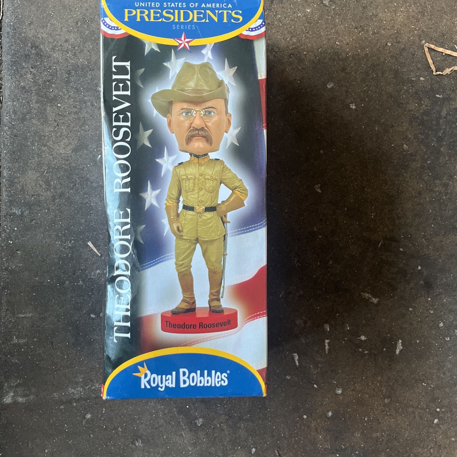 Royal Bobbles Teddy Roosevelt 26th President of The United States Collectible Bobblehead Statue