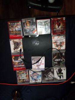 PlayStation 3 console with games