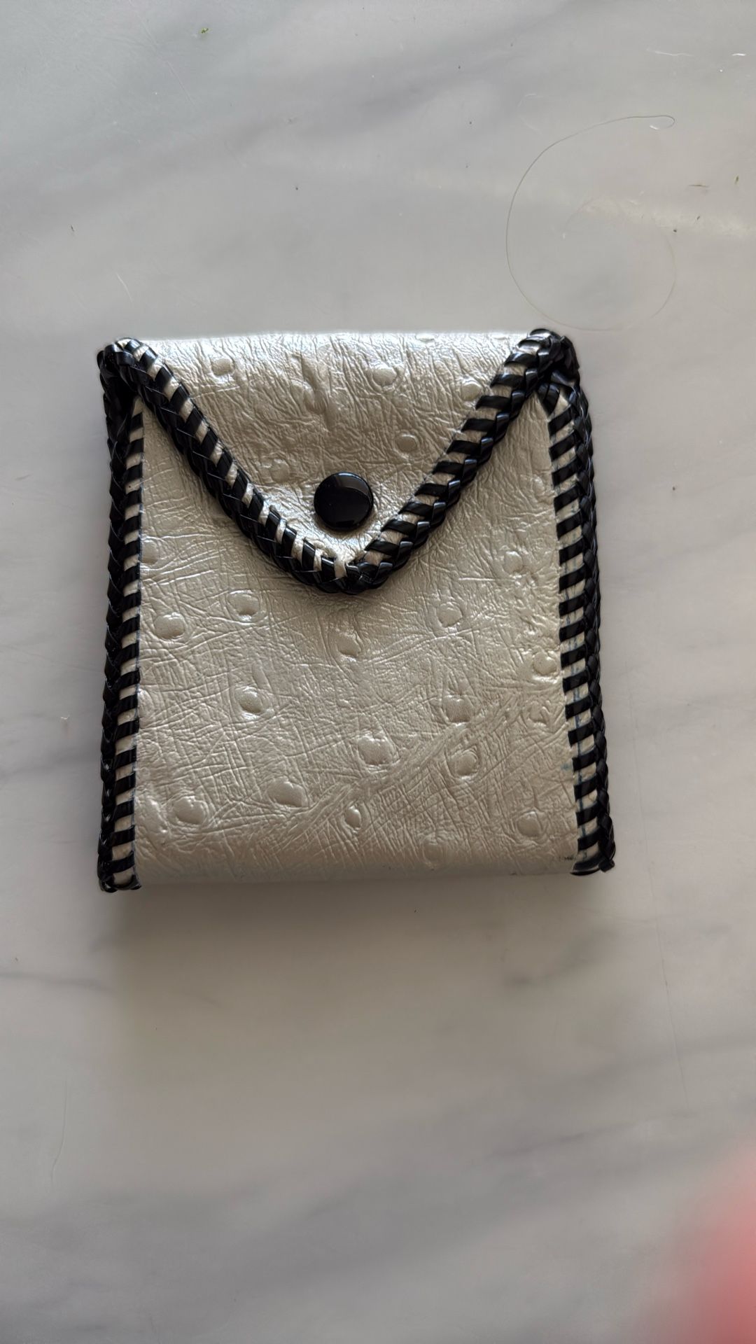 Black And Pearl White Wallet