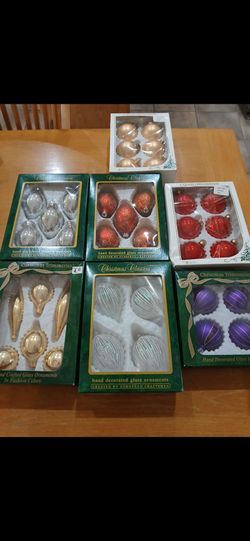 7 boxes Christmas Ornaments