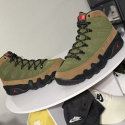 Jordan 9 Retro Boot NRG Military Brown Legion Green