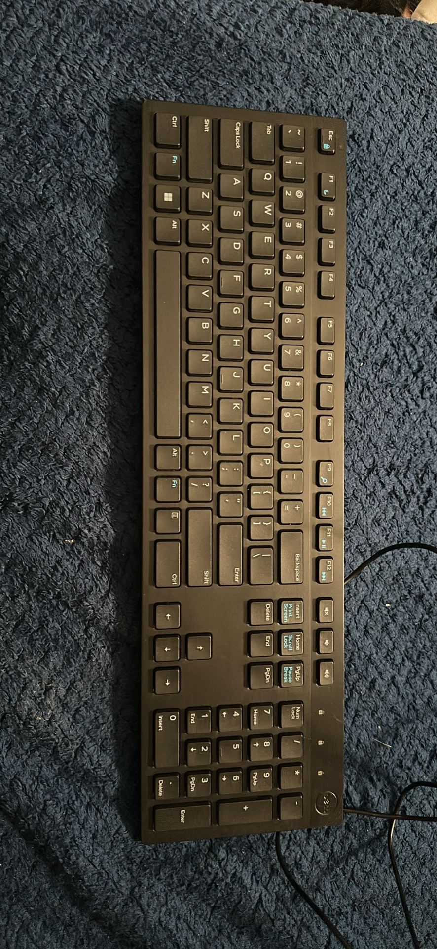 Dell Wired Keyboard – Brand New (Open Box) – 6ft Cable – Full Size USB