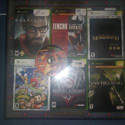 ORIGINAL XBOX GAMES AND SYSTEM 