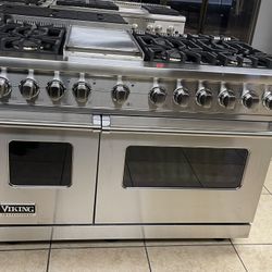 Viking 48” Dual Fuel Range Stainless Steel 