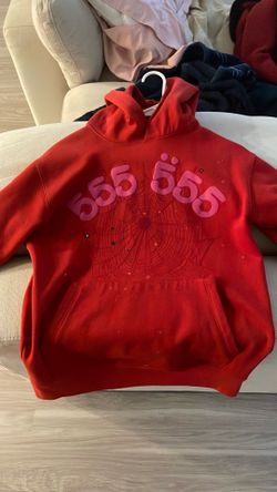 Red angel 555 Sp5der Hoodie.