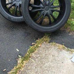 24" Rims With Tires