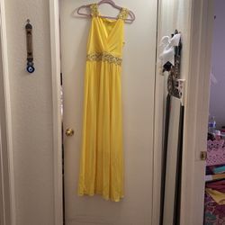 Beautiful Long Yellow Dress