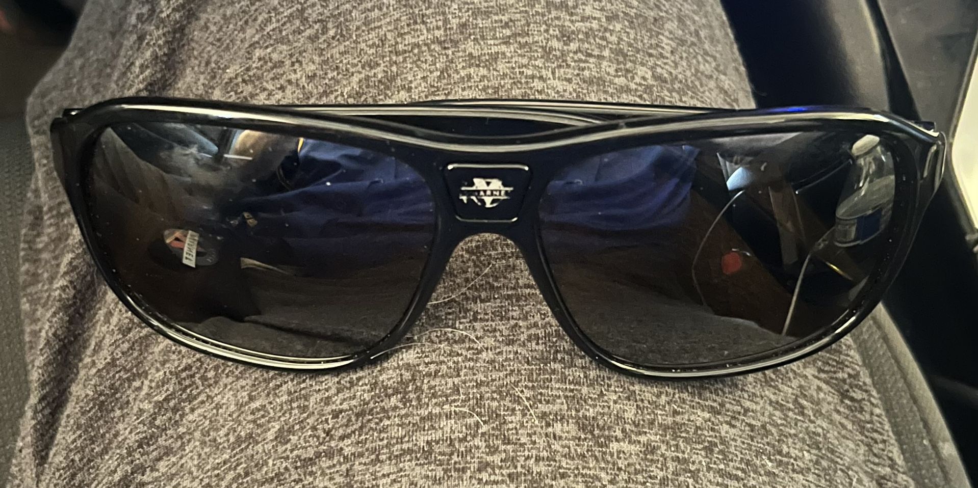 Vuarnet Black Polarized Sunglasses w/ Original Case Sleeve And Cleaning Cloth - Made in France