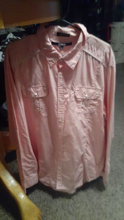 Mens Carbon Western Shirt Size XXL Tall