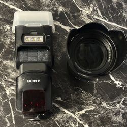 SONY HVL-F60 M EXTERNAL FLASH, SONY 18-105m G LENS, MACBOOK PRO 