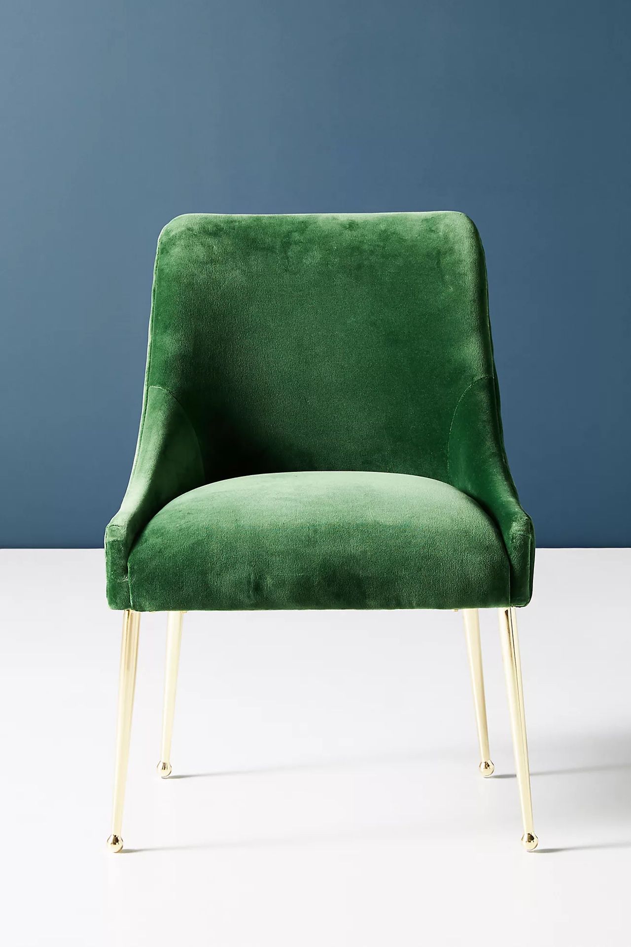 Super stylish green velvet dining chairs