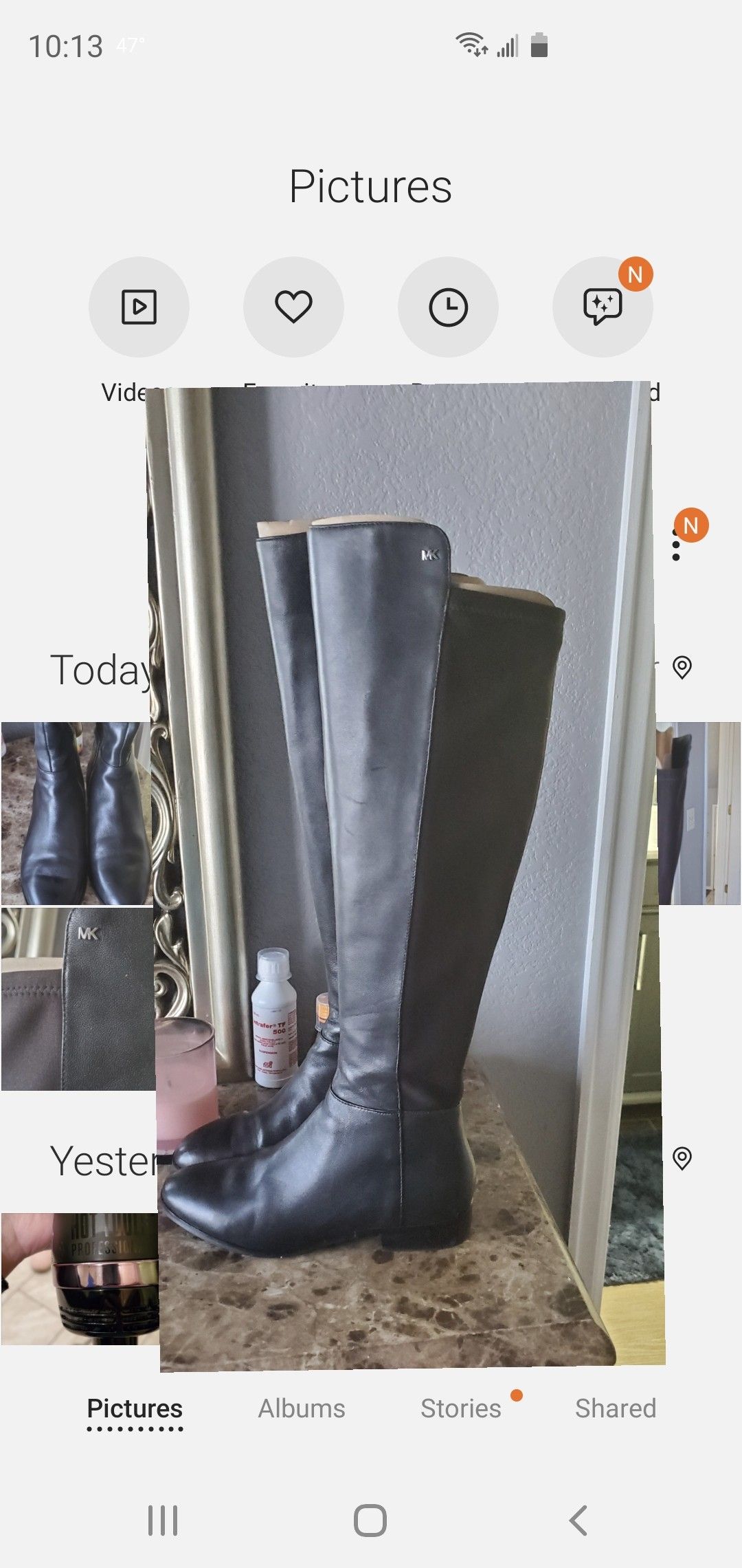 Michael Kors tall boots size 7.5