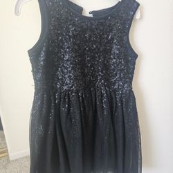 Gaps Kids Black Sequin Dress Size XS 4-5